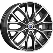 K&K Лилиом 6x16 4*108 ET37 DIA63.3 Алмаз черный Литой