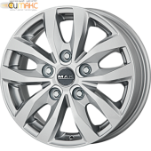 MAK Load 5 7x17 5*120 ET55 DIA65.1 Silver Литой