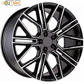 Khomen KHW 2101 9.5x21 5*114.3 ET30 DIA66.1 Black-FP Литой