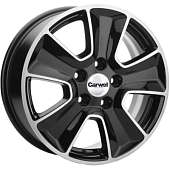 Khomen KHW 1601 6.5x16 5*114.3 ET45 DIA54.1 Black-FP Литой