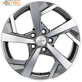 Khomen KHW 1712 7x17 5*112 ET43 DIA57.1 Gray-FP Литой