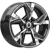 K&K Кайан 7.5x18 5*114.3 ET37 DIA66.1 Алмаз черный Литой