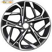 Khomen KHW 1716 7x17 5*114.3 ET48 DIA67.1 Black-FP Литой