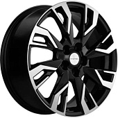 Khomen KHW 1809 7x18 5*114.3 ET53 DIA54.1 Black-FP Литой