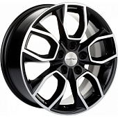 Khomen KHW 1713 7x17 5*114.3 ET53 DIA67.1 Black-FP Литой
