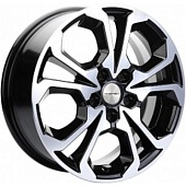 Khomen KHW 1711 6.5x17 5*114.3 ET45 DIA54.1 Black-FP Литой