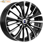 K&K Flanker 6.5x17 5*108 ET43 DIA67.1 Алмаз черный Литой