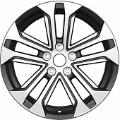 Khomen KHW 1803 7x18 5*114.3 ET48.5 DIA67.1 Black-FP Литой