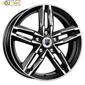 K&K Sayan 6x16 5*105 ET39 DIA56.6 Алмаз черный Литой
