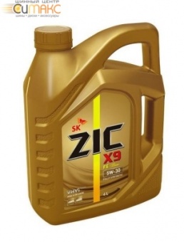 Масло ZIC X9 5W30 моторное синтетическое 4 л