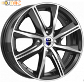 K&K Арнар 6x15 4*100 ET35 DIA67.1 Алмаз черный Литой