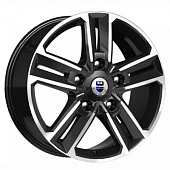 K&K Backfire 8x18 5*127 ET45 DIA71.6 Алмаз черный Литой