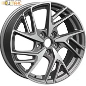Khomen KHW 1722 6.5x17 5*114.3 ET45 DIA54.1 Gray-FP Литой