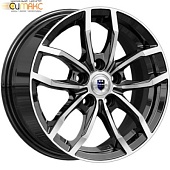 K&K Фрост 6.5x15 5*108 ET50 DIA63.3 Алмаз черный Литой