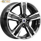 K&K Оклахома 6.5x16 5*108 ET37 DIA65.1 Алмаз черный Литой