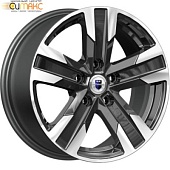 K&K Висмут 7x16 5*110 ET45 DIA67.1 Алмаз черный Литой