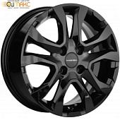 Khomen KHW 1503 6x15 4*100 ET50 DIA60.1 Black Литой