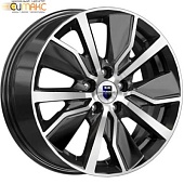 K&K Гамбит 6.5x16 5*112 ET43 DIA57.1 Алмаз черный Литой