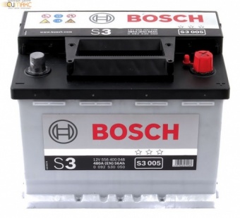 Аккумулятор BOSCH Silver 56 А/ч обратная R+ EN 480A, 242x175x190 0 092 S30 050 259