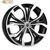 K&K Аламида 6.5x16 5*100 ET38 DIA67.1 Алмаз черный Литой