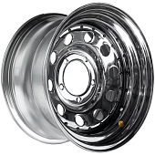 Off Road Wheels УАЗ 8x16 5*139.7 ET-19 DIA110.1 Chrome Штампованный Off Road Wheels УАЗ 8x16 5*139.7 ET-19 DIA110.1 Chrome Штампованный