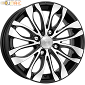 K&K Канзаши 5.5x14 4*100 ET39 DIA54.1 Алмаз черный Литой
