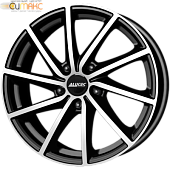 Alutec Singa 7.5x18 5*108 ET55 DIA63.3 Diamond Black Front Polished Литой
