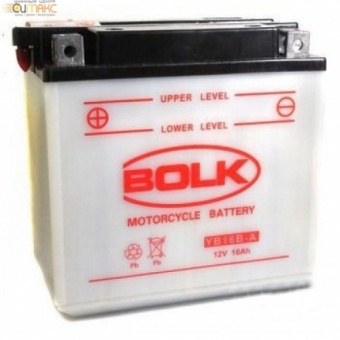 Аккумулятор BOLK MOTO 16 А/ч прямая L+ EN 150A, 160x90x161 516015-YB16B-А
