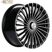 Khomen KHW 2008 8.5x20 5*112 ET43 DIA66.6 Black-FP Литой