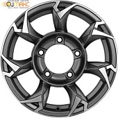 Khomen KHW 1505 5.5x15 5*139.7 ET5 DIA98.5 Gray-FP Литой