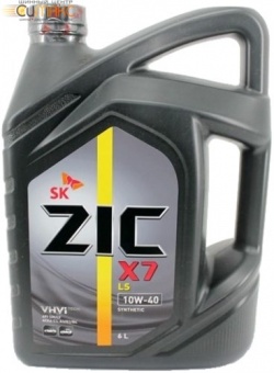 Масло ZIC X7 Diesel 10W40 моторное синтетическое 6 л