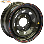 Off Road Wheels УАЗ 8x15 5*139.7 ET-19 DIA110.1 Matt black Штампованный