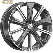 K&K КР013 7x19 5*108 ET45 DIA60.1 Алмаз графит Литой