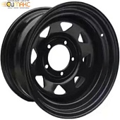 Off Road Wheels УАЗ 7x16 5*139.7 ET-19 DIA110.1 Black Штампованный Off Road Wheels УАЗ 7x16 5*139.7 ET-19 DIA110.1 Black Штампованный
