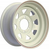 Off Road Wheels Toyota 8x16 6*139.7 ET10 DIA110.1 White Штампованный