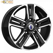 K&K Backfire 8x18 5*127 ET56.4 DIA71.6 Алмаз черный Литой