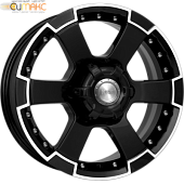 K&K M56 7x16 6*139.7 ET30 DIA106.1 Алмаз черный Литой