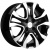Khomen KHW 1503 6x15 4*100 ET39 DIA56.6 Black-FP Литой