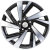 Khomen KHW 1801 7.5x18 5*112 ET43 DIA57.1 Black-FP Литой