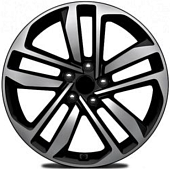 Khomen KHW 1612 6.5x16 5*108 ET45 DIA60.1 Black-FP Литой