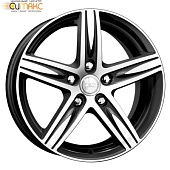 K&K Андорра 6x15 5*105 ET39 DIA56.6 Алмаз черный Литой