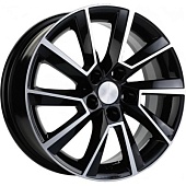 Khomen KHW 1604 6x16 5*105 ET39 DIA56.6 Black-FP Литой