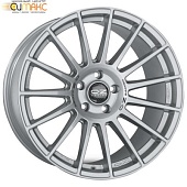 OZ Superturismo LM 7.5x17 5*114.3 ET45 DIA75.1 Matt Race Silver Black Lettering Литой