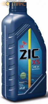 Масло ZIC X5 Diesel 10W40 моторное полусинтетическое 1 л