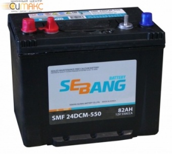 Аккумулятор SEBANG MARINE 82 А/ч прямая L+ EN 550A, 260x175x225 24DCM-550