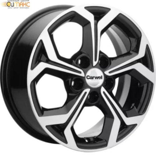 Carwel Цада 6.5x16 5*114.3 ET46 DIA67.1 BL Литой