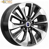 K&K Авиор 7x17 5*108 ET45 DIA67.1 Алмаз черный Литой