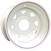 Off Road Wheels Nissan/Toyota 8x16 6*139.7 ET0 DIA110.1 White Штампованный