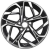 Khomen KHW 1716 7x17 5*112 ET49 DIA66.6 Black-FP Литой