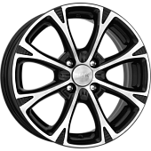 K&K Блюз 6x15 4*108 ET23 DIA65.1 Алмаз черный Литой